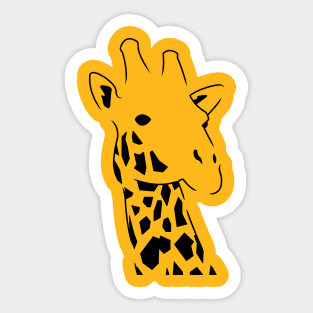 Giraffe Head Sticker